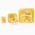 Import 5pcs/set animal zoo baby Plate bow cup Forks Dinnerware feeding Set 100% bamboo fiber Baby children from China