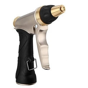 6 Pattern Metal High Pressure Hand Water Spray Gun for Wash Car And Garden Flowers
