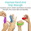 6 resistance exercise putty- Therapeutic, Occupational And Therapy Tool Thinking Stress Finger, Hand Grip Strength Exercises