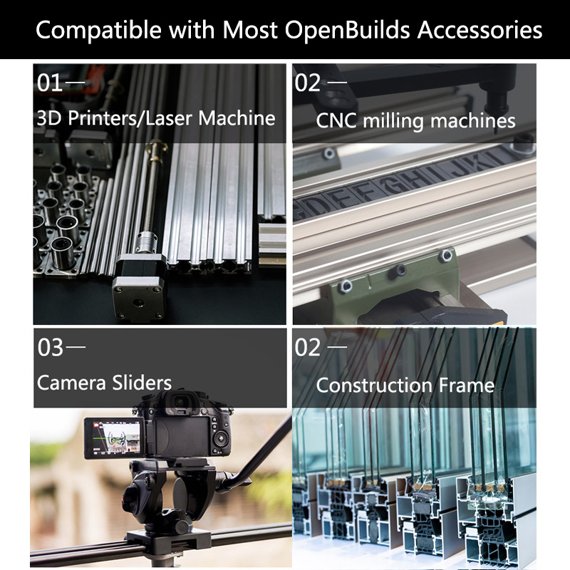 Buy 6063 T5 Aluminum Extruded Profiles V Slot 2040 2m Aluminum ...