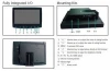 7 inch Car LCD Monitor with VGA HD AV inputs