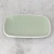 Import 7.5 Inch Two Tone Blue, White Color Glaze Rectangular Sushi Dessert Salad Side Service Plates, Dishes from China