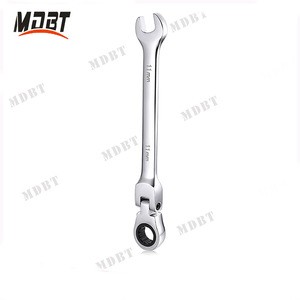 8-19mm Open End And Ring Combination Ratchet Handle Spanner Wrench Set Bike Torque Open End Wrench Torque Ratchet Flexible Head