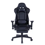 8204 Black Silla Gamer Pure Foam Broadcaster Gaming Chair with Massage Pillow