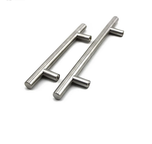 96 mm T shape Kitchen Cabinet hardware Stainless Steel hollow handle