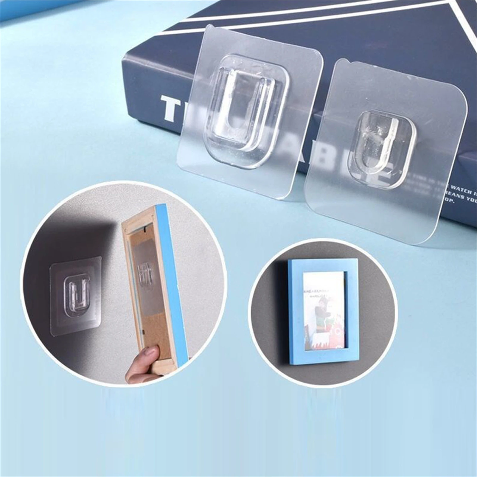 Adhesive Wall Hooks Double-sided Transparent Flexible Hooks double sided adhesive wall hooks Wall Hanger Transparent Suction Cup