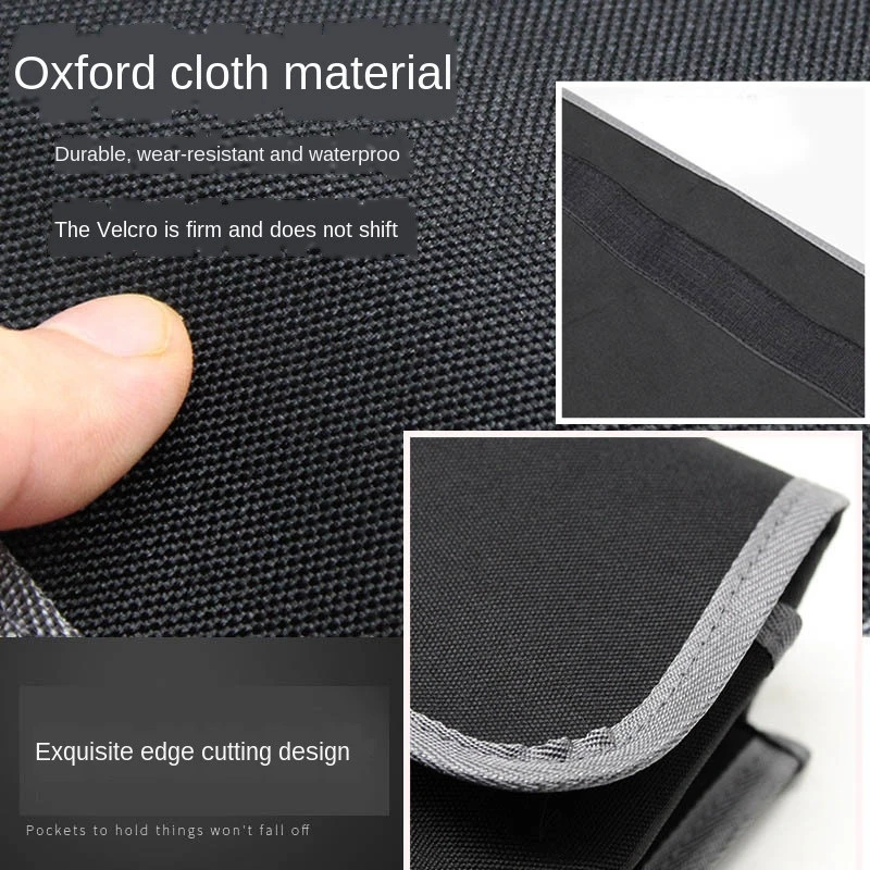 Adjustable Car Trunk Organizer Backseat Storage Bag High Capacity Multi-use Oxford Car Seat Back Organizers Automobile Interior
