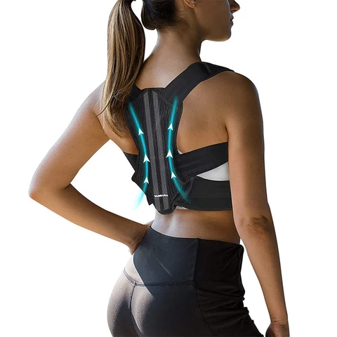 Adjustable Universal Upper Clavicle magnetic smart Back Support Posture Corrector intelligent back support belt brace