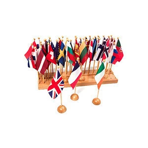 Advanced Technology montessori teaching material geography toys montessori flags of the world