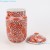 Import Alum Red Twisted Lotus Flower Ceramic Storage Lidded Jar from China