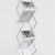 Import Aluminum acrylic brochure display rack 6*A4 pockets zig zag display stand/Metal magazines stand newspaper display rack from China