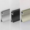 Aluminum alloy embedded skirting wire metal embedded skirting wire with led light hidden invisible skirting line