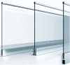 Aluminum profile u channel glass balustrade/handrail/railing