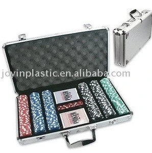 aluminum Quality Poker Chip/deluxe poker chip set/ 300 pcs aluminum poker set