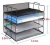 Import Amazon Hot Sale Office desk organizer 4 tier mesh paper file document stackable letter tray from China