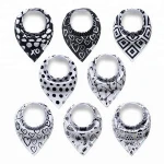 Amazon hot selling double side triangular saliva towel baby burp cloths bandana baby bibs 8 pack