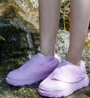 Amazon Hotsale Outdoor Rainproof Resuable Adult Women Silicone Shoe Cover