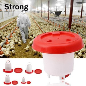 Animal Feeding Tools Plastic Chicken Quail Poultry Hen Drinker Food Feeder 1.5 / 2.5 / 4L