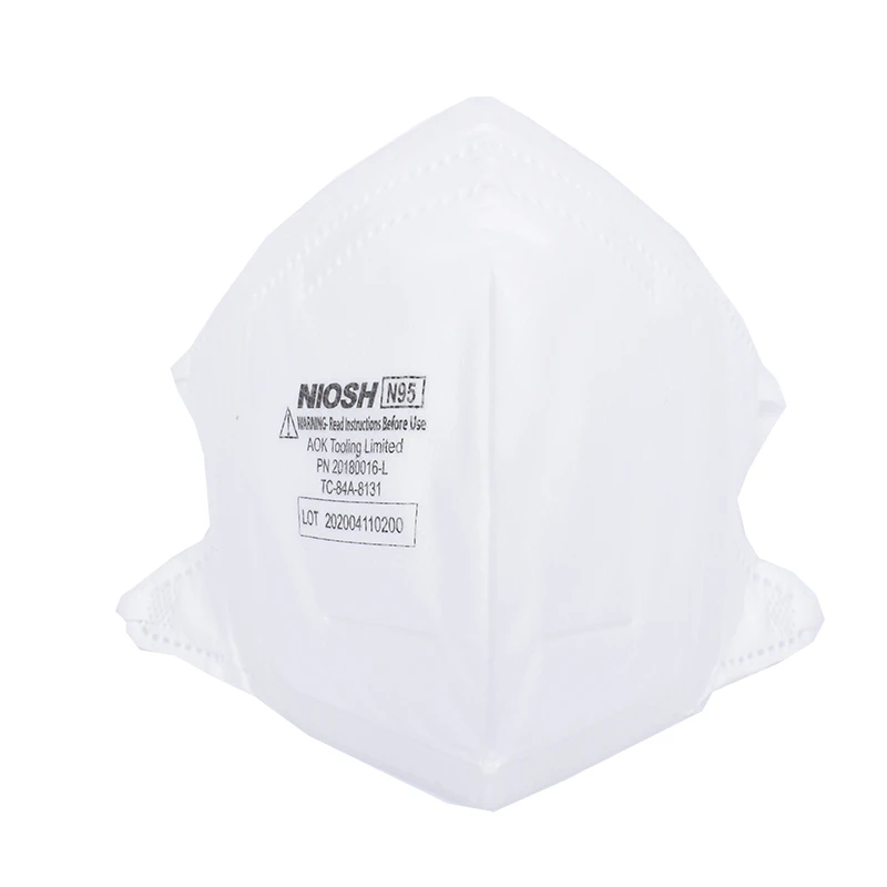 thumbnail image 2 of N95 NIOSH Approved Disposable Foldable Mask With Silicone Seal - Adjustable, 10 Count Box 2 of 3