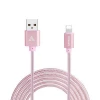 Appacs Custom logo cheapest 3m braided phone cords for iPhone usb cable