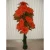Import artificial indoor bonsai artificial tree plant with rose flower decoration from China