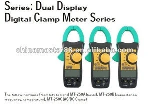 Automatic Digital Clamp meter dual display Clamp meter