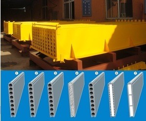 Automatic lightweight precast concrete wall panel machine / Hollow core wall panel production line