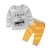 Import baby boy cotton clothing set baby daddy little classic cartoon car t-shirts Leisure pants overalls clothing set from China