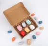 Baby building block montessori toys colored stacking gems wooden toy stones rocks pebbles