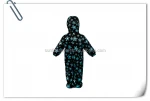baby winter coverall with colorfull printed