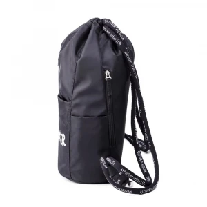 Backpack Style Durable Polyester Drawstring Bag With Extra Pocket