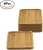 Import Bamboo Saucer Square Set of 6, Succulent Pot Holder Drainage Tray for Small Ceramic Succulent Planters Holding Drainage Water from China
