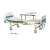 Import Baoding cheap price 2 cranks manual adjustable hospital bed with aluminum side rail from China