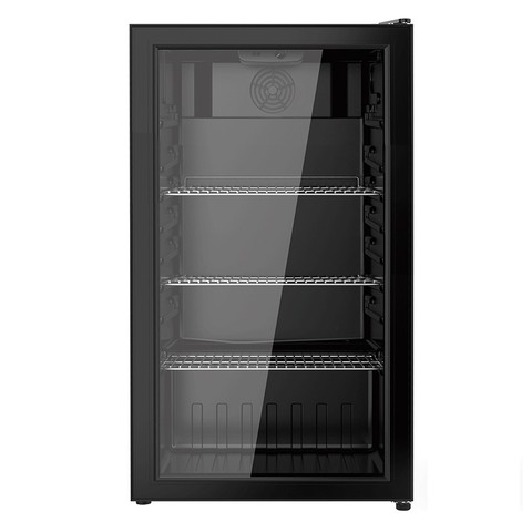 Bar Fridge Upright Display Cabinet Cold Drink Refrigerator Single Door Frezzer