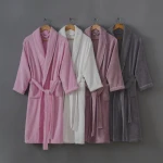 Bathrobe coral fleece  quick dry Women Night wears bath ladies robe loose night gown sleeping wear microfiber bathrobe