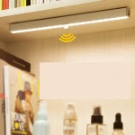 Battery Powered Warm Cold White Wardrobe Light Battery Operated Under Cabinet Lights 20 LED Wireless Motion Sensor Closet Lights