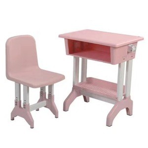 Beautiful furniture school colorful kindergarten furniture plastic desk &amp; chair
