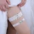 Import Beautiful lace wedding garter made by pearls and rhinestones from China