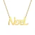 Import Beautiful Ladies necklace letter PEACE initial stainless steel gold plated jewelry jewellery pendant necklaces models from China
