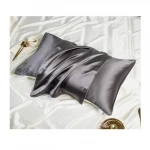 Beauty 19m/m silk pillowcase single-sided pure color mulberry silk pillowcase