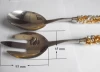 Bell handle salad spoon and fork