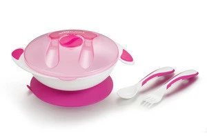 Best Selling Feeding Supplies Baby Suction Bowl with Spoon and fork