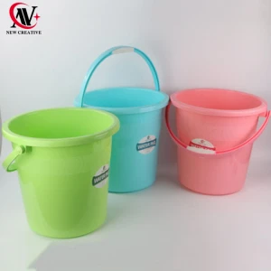 best selling water pail multifunction barrel recycled plastic bucket with handle and cover