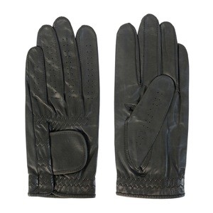 Black Cabretta Leather Golf Gloves
