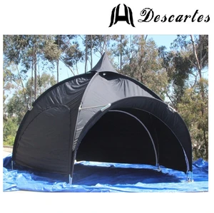 Black Trade Show Dome Tents , 6x6M Canopy Spider Tents For Large Events