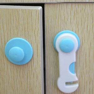 Blue Cover Baby Drawer Lock Wardrobe Cabinet Safety Care Protect Plastic Lock