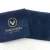 Import Blue Wholesale 5*5inch Custom Printed flap Pouch Fabric With Velvet Pouch Deboss Logo from China