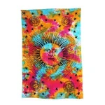 Bohemian Single Sun Printed Mandala Wall Hanging Bedspread Home Decor Tapestry