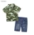 boys clothing sets shirt for boys summer hot sell camouflage short sleeve t-shirt+shorts jeans