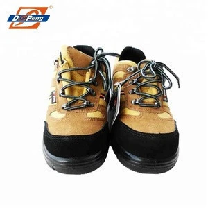 breathable casual functional penetration resistant suede sport safety shoes women